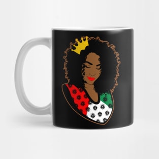 Afro Queen juneteenth jubilee celebration gift Mug